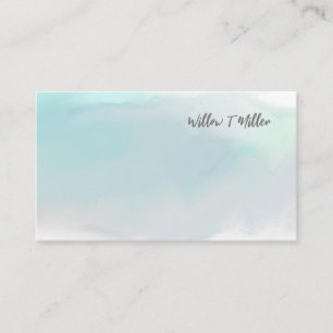 Cloud Blue Watercolor Antique Business Cards