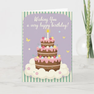 Cloud Cake Birthday Card