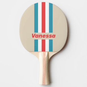 Cloud Chaser Pin Striped with Name Ping Pong Paddle