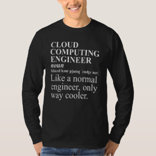 Cloud Computing Engineer Definition Retro Computer T-Shirt