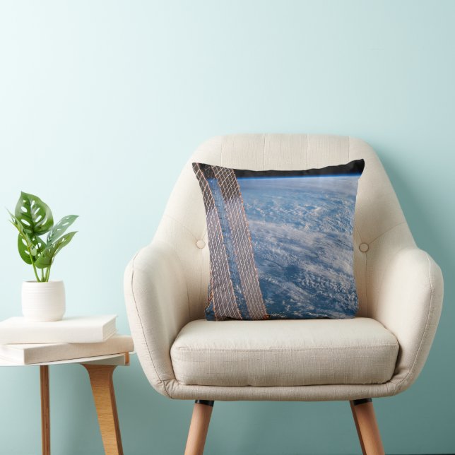 Cloud-Covered Tasman And Coral Seas. Cushion (Chair)