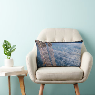 Cloud-Covered Tasman And Coral Seas. Lumbar Cushion