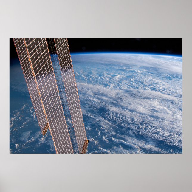 Cloud-Covered Tasman And Coral Seas. Poster (Front)