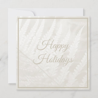 Cloud Dancer Botanic Foliage Christmas Holiday Card