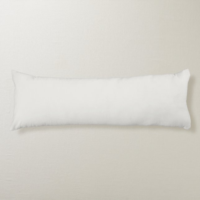 Cloud Dancer Colour Off-white Neutral Grey Plain  Body Cushion (Front)