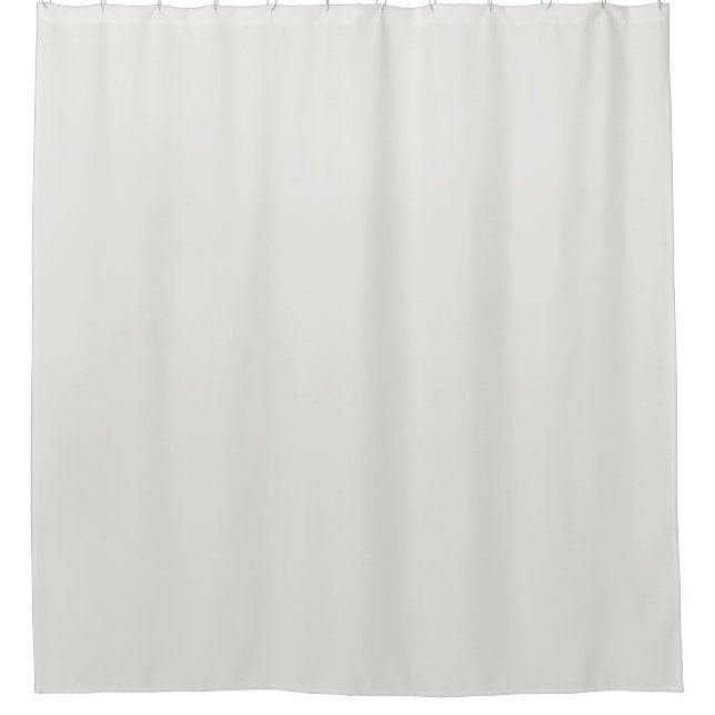 Cloud Dancer Colour Off-white Neutral Grey Plain  Shower Curtain (Front)