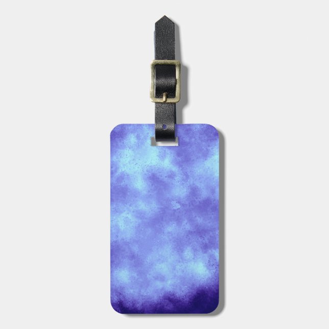 Cloud Effect Blue Storm Luggage Tag (Front Vertical)