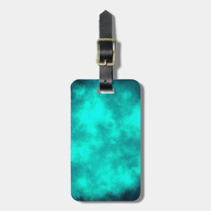 Cloud Effect Emerald Storm Luggage Tag
