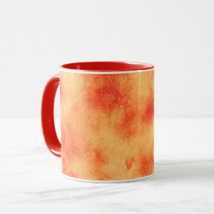 Cloud Effect Orange Mug