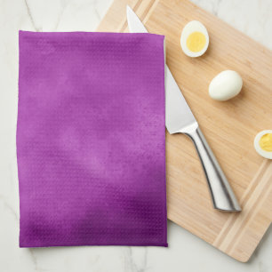 Cloud Effect Purple Tea Towel