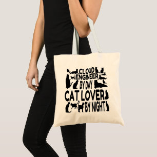 Cloud Engineer Loves Cats Tote Bag