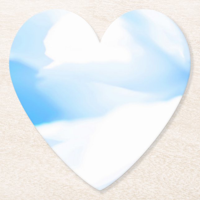 Cloud Flower Paper Coaster (Front)