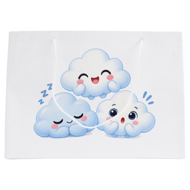 Cloud Friends Trio Large Gift Bag (Front)