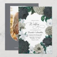 Cloud Grey, Charcoal Slate & Soft White Wedding
