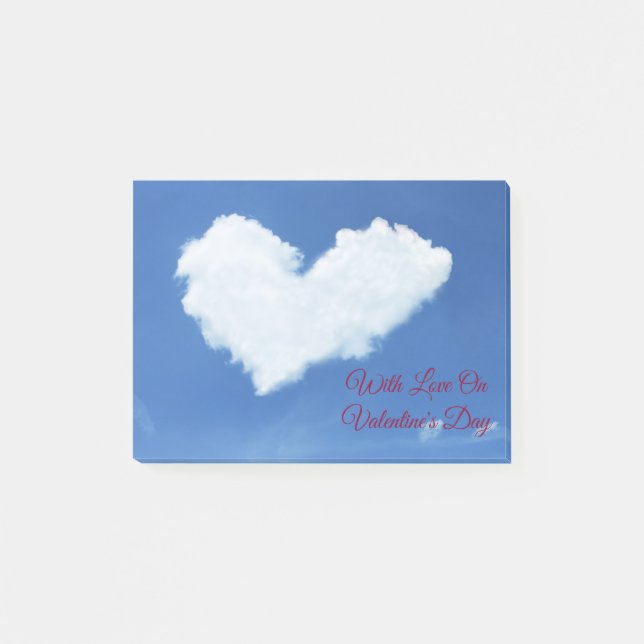 Cloud Heart Post-it Notes (Front)