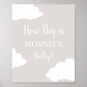 Cloud How Big is Mummy's Belly sign