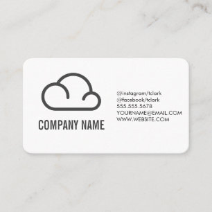 Cloud Icon Variation Business Card
