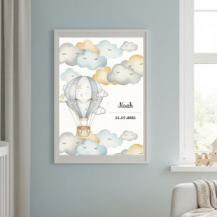 Cloud Journey" Art Print - Baby Nursery Decor