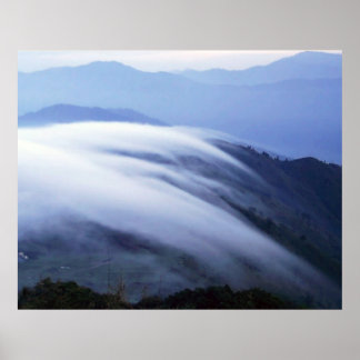 Cloud Mist Darjeeling India Poster