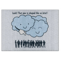 Cloud Mocks Human Shapes Funny Cartoon