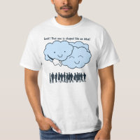 Cloud Mocks Human Shapes Funny Cartoon