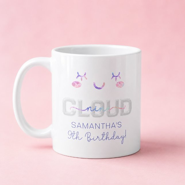 Cloud Nine 9th Birthday Mug – Pastel Sky Gift for  (Birthday Mug)