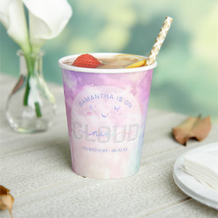 Cloud Nine 9th Birthday Paper Cups – Kawaii Pastel
