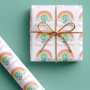 Cloud Nine 9th Birthday Wrapping Paper