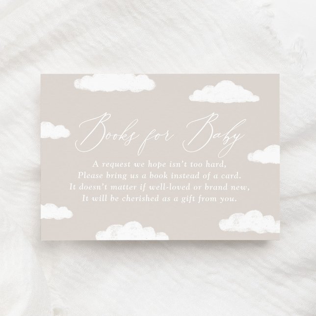 Cloud Nine Baby Shower Books for Baby Card (Creator Uploaded)