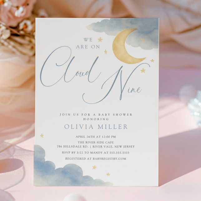 Cloud Nine Baby Shower Invitation (Creator Uploaded)
