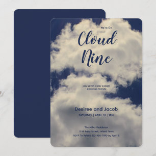 Cloud Nine Baby Shower Invitations