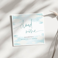 Cloud Nine Blue and White Bridal Shower dreamy