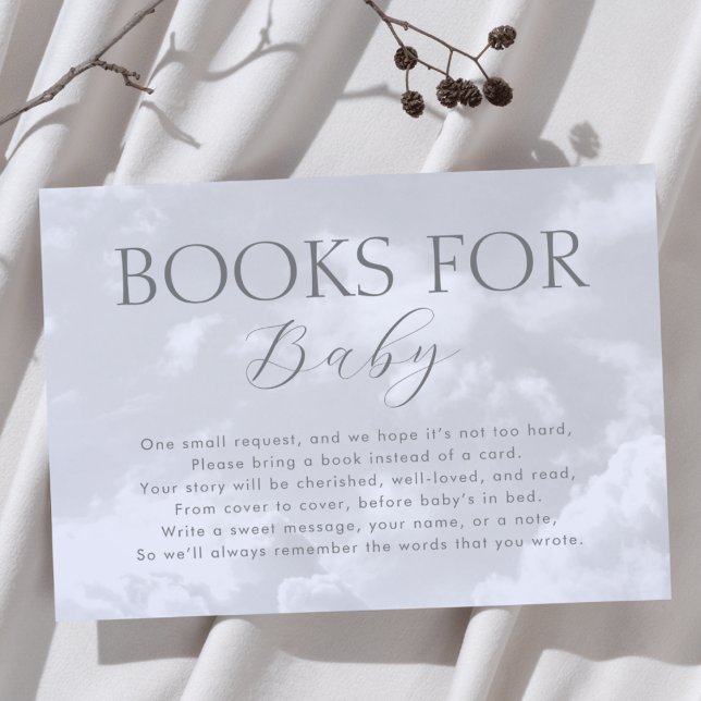 Cloud Nine Books for Baby Sky Baby Shower Enclosure Card (Creator Uploaded)