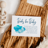 Cloud Nine Boy Baby Shower Book Request 