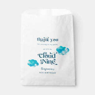Cloud Nine Boy's 9th Birthday Party Favour Bags