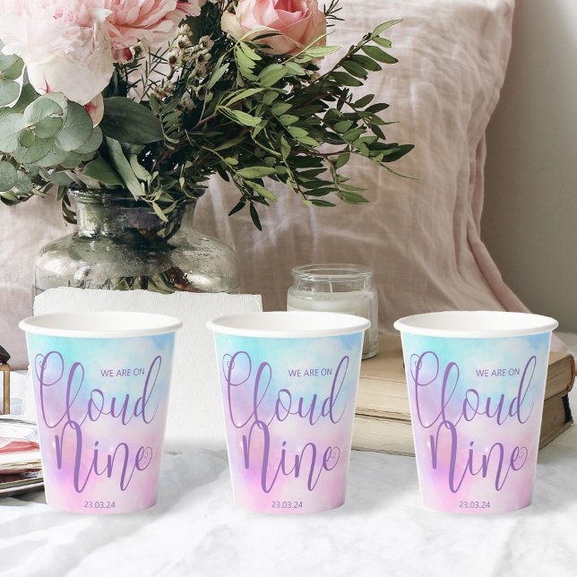 Cloud Nine Girl Baby Shower   Paper Cups (Creator Uploaded)