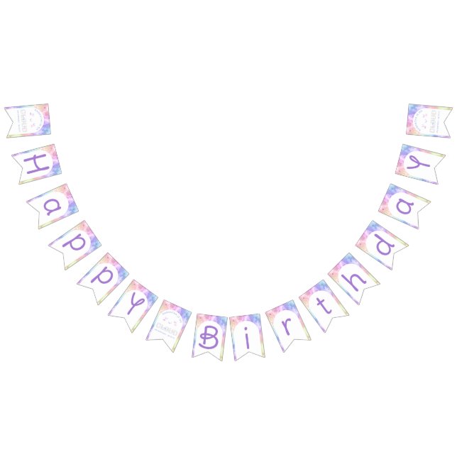 Cloud Nine Happy Birthday Banner – Watercolor Past (All)