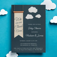Cloud Nine Modern Blue Sky Baby Shower