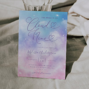Cloud Nine Romantic Bridal Shower Invitation