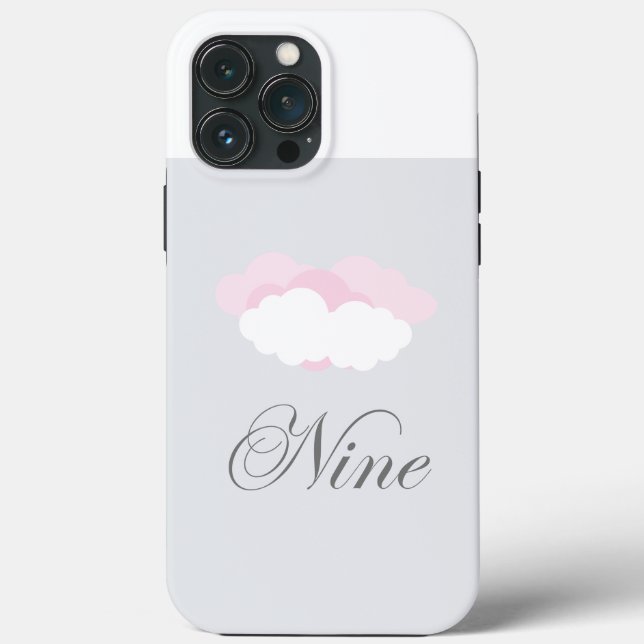 Cloud Nine, Soft Pastel, Dreamy Minimalist Cute Case-Mate iPhone Case (Back)