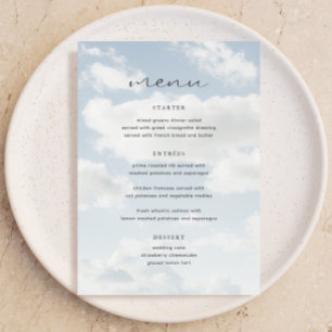 Cloud Nine Theme Cloud 9 Bridal Shower Bar Menu