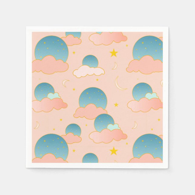 Cloud Nine Vibes Napkin (Front)