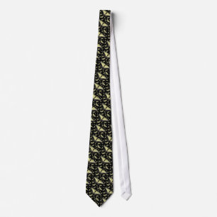 Cloud of Butterflies Tie - Black
