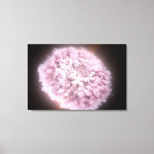 Cloud Of Debris From Two Neutron Stars Canvas Print