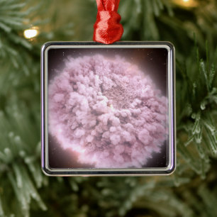 Cloud Of Debris From Two Neutron Stars Metal Tree Decoration