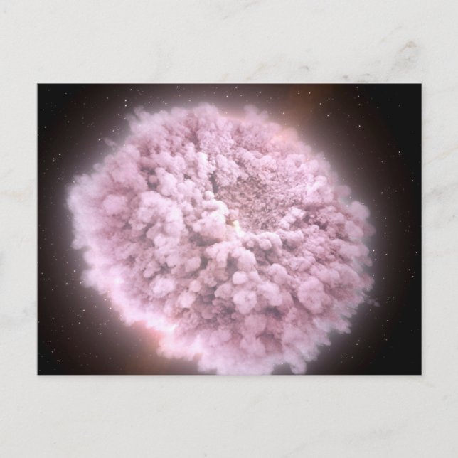 Cloud Of Debris From Two Neutron Stars Postcard (Front)