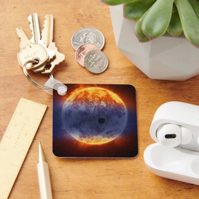 Cloud Of Hydrogen Gas Off Exoplanet Gj 3470b Key Ring (Desk)