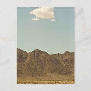Cloud over Nevada desert and mountains Postcard