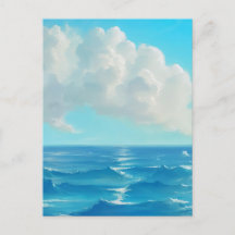 Cloud Over Water - Painterly Style Seascape