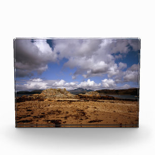 Cloud passing over Blabheinn Isle of Skye Scotland Photo Block